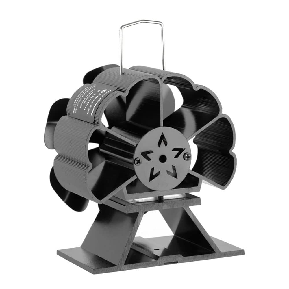 6 Blades Kaminventilator Ofenventilator, Hitze angetrieben Ofenventilator Feuerstelle Kaminöfen Umweltfreundlich