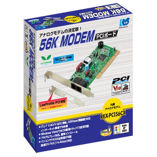 ラトックシステム 56K DATA/14.4K FAX MODEM PCIボード REX-PCI56CX bme6fzu Amazon | ラトックシステム 56K DATA/14.4K FAX MODEM PCIボード