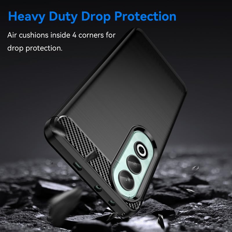 Image of Hybrid Carbon Fiber Back Case for OnePlus Nord CE 4 (Black)