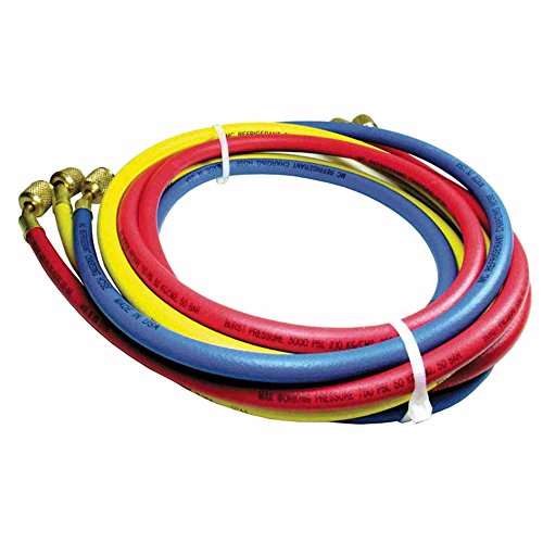 Rheem 40372 Rubber Refrigerant Hose Set, 6' Length, Standard Fittings, 0.25