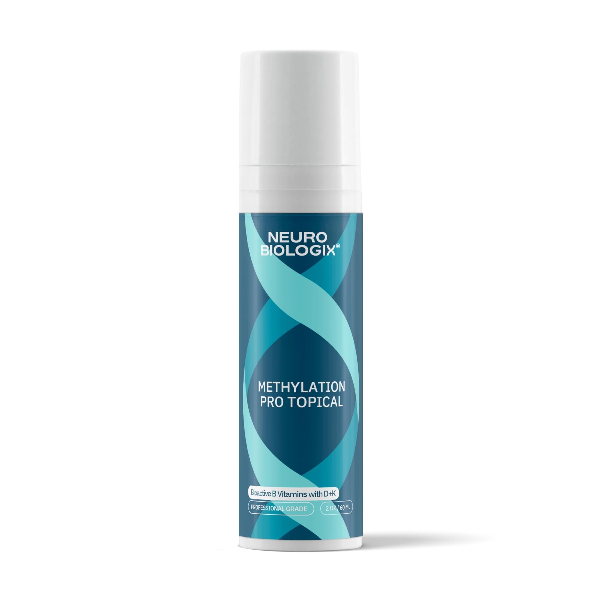 Neuro biologix Methylation Pro Topical for Men and Women, Bioactive B Vitamin Cream with Methylfolate, B6, B12, D3 & K1, Supports Cellular Energy, Methylation & Nervous System Health, 2 Oz, 120 Pumps