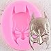 SUNSK Molde de Silicona con Forma de Batman 3D, moldes para Pasteles con Fondant y Galletas, Herramientas para Hornear de Cocina DIY, Herramientas para Decorar Pasteles, Molde para Chocolate