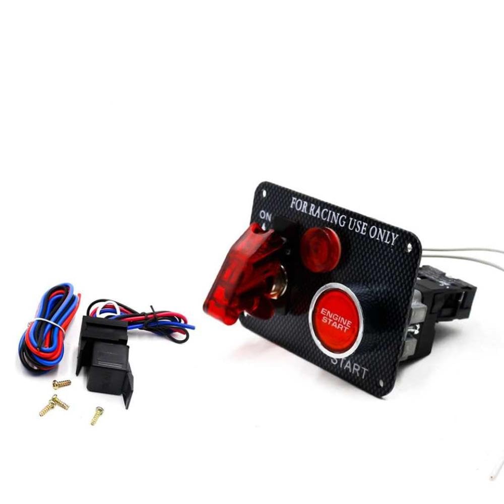 Toggle Switch Carbon Fiber Finish Universal Fit for Automotive and Motorcycle Applications Compatible with Vehicle and Car Models Replacement Part for 8K1927225B 1G724 97012