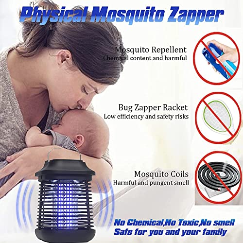 Bug Zapper,2 In 1 Bug Zapper Indoor,High Powered Waterproof Mosquito Zapper For Outdoor And Indoor,4200V Electronic Mosquito Trap For Home, Garden #TOP3