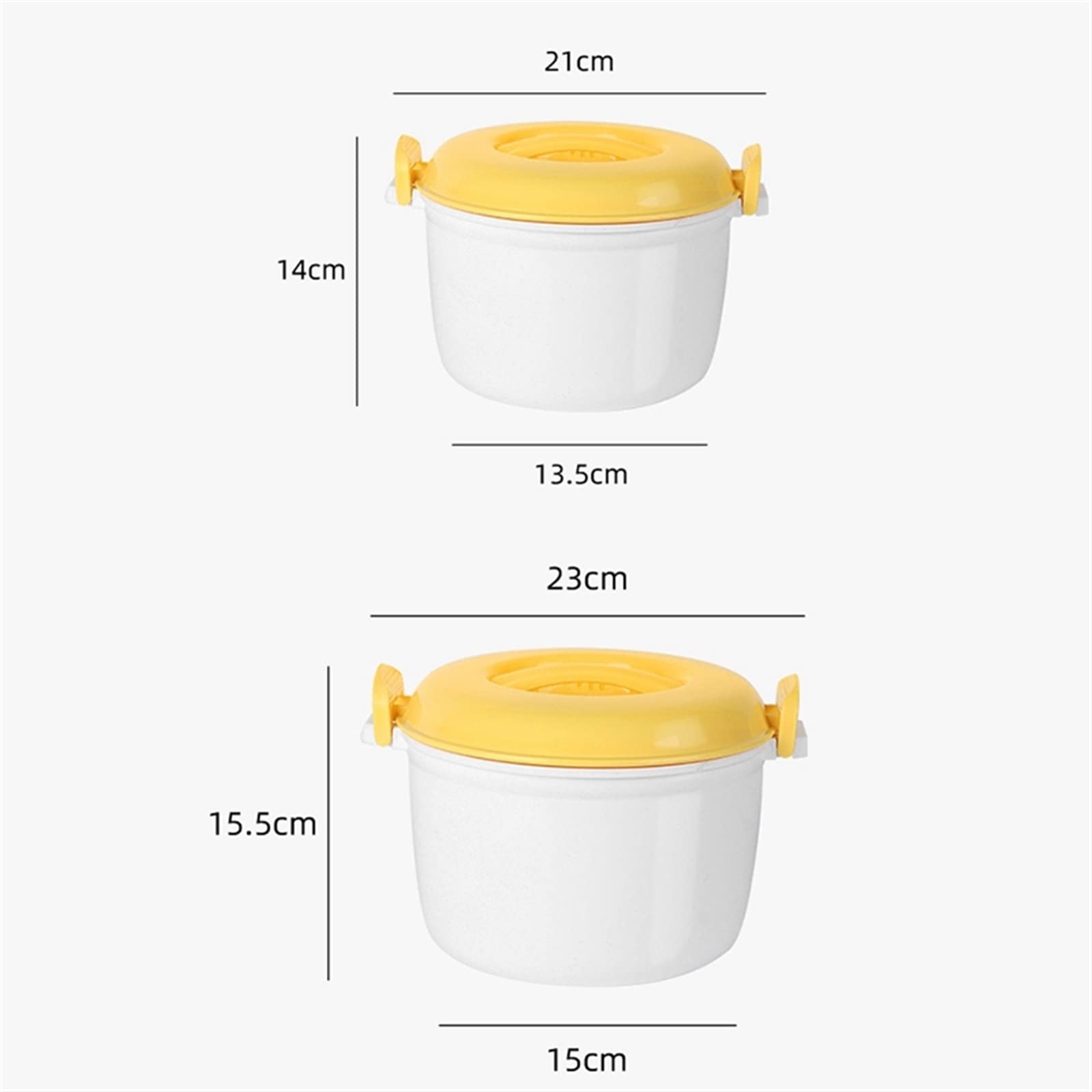 Suppentopf, tragbarer Mikrowellenherd, Reiskocher, multifunktionaler Dampfgarer, isolierte Lunchbox, Dampfutensilien for Mikrowellen-Wok