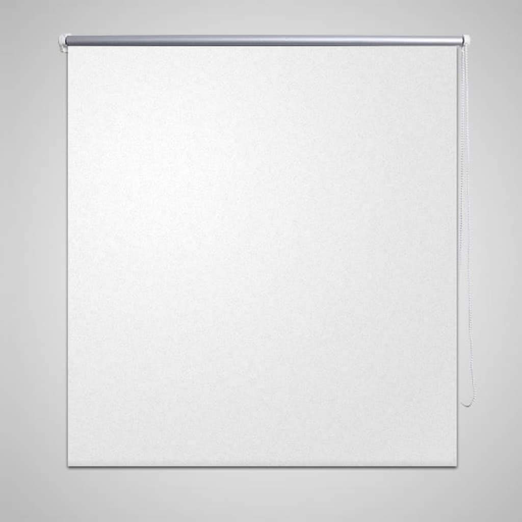 vidaXL Verdunkelungsrollo 164,4 x 230 cm, Stoffbreite 160 cm, Weiß