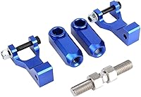 Vista 9 de Kit de bajada delantera, material de aluminio, kit de bajada delantera y trasera ajustable para ATV para Raptor 350 660 700 (negro)