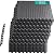 Yes4All 108 SQ. FT Puzzle/Interlocking Exercise Mat Tiles for Home Gym, Exercise EVA Foam Floor Padding with Border for Workout Equipment (Black)