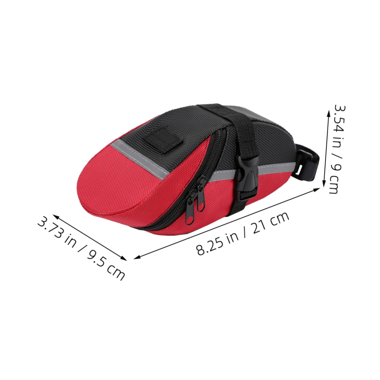 Parliky Bike Saddle Bag for Mountain and Road Bikes Capacity Under Seat Pouch Easy Installation Cycling Storage Bag Red Durable Material for Phone Wallet and Tools