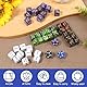 53 Stück Würfel Zähler, Counter Dice mit Speichertasche Acryl Zählerwürfel Set Fähigkeiten Schlüsselwörter Zählwürfel Kompatibel MTG TCG Würfel Magic für Zubehör Aufbewahrungsbeutel