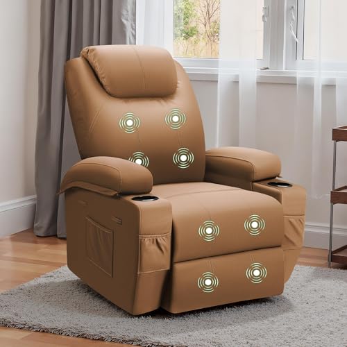 Sillón Plegable de Cuero con Calor y Masaje miniatura 1