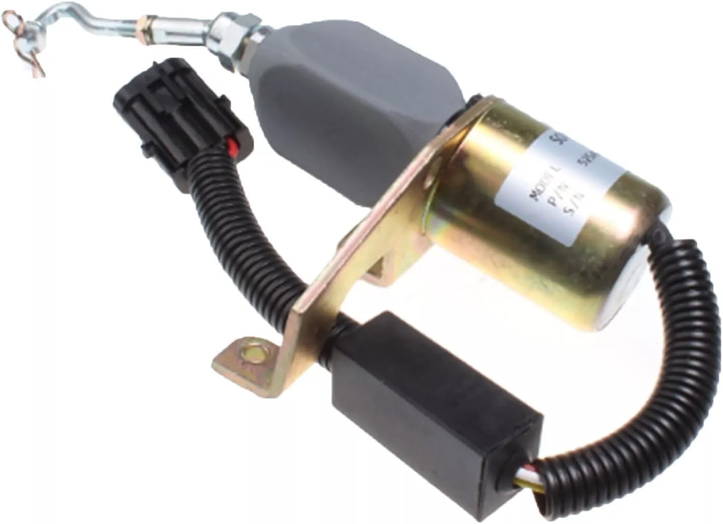24V 4942879 5254169 Fuel Shut Off Solenoid Compatible for Cummins Engine 6C8.3 L8.9 6CT