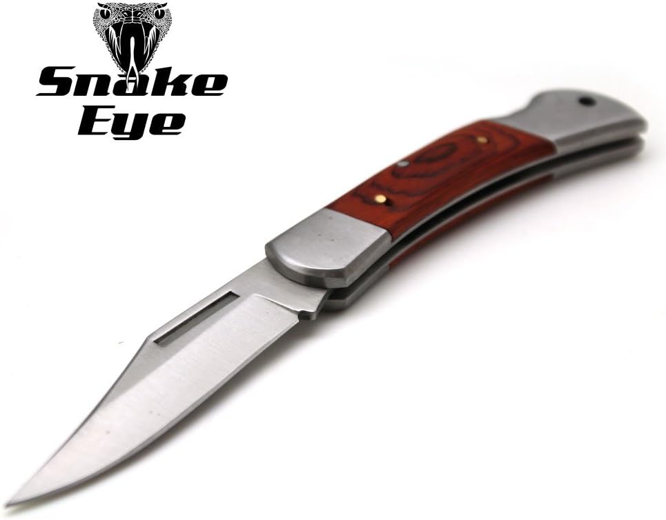 Snake Eye Tactical Lock Back Beautifully Designed Handle Collector Folding Pocket Knife (Small)