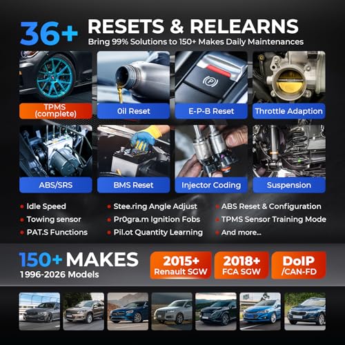 Autel MaxiSYS MS906 PRO-TS Scanner: 2026 MS906Pro TS Up of MP900TS MK900TS MP900BT Kit MS906 MAX, Full TPMS & OE C0ding, Bidirectional Tool, 3000+ Active Test, 36+ Service, CAN FD&DoIP, Auto Scan 2.0 - Image 6