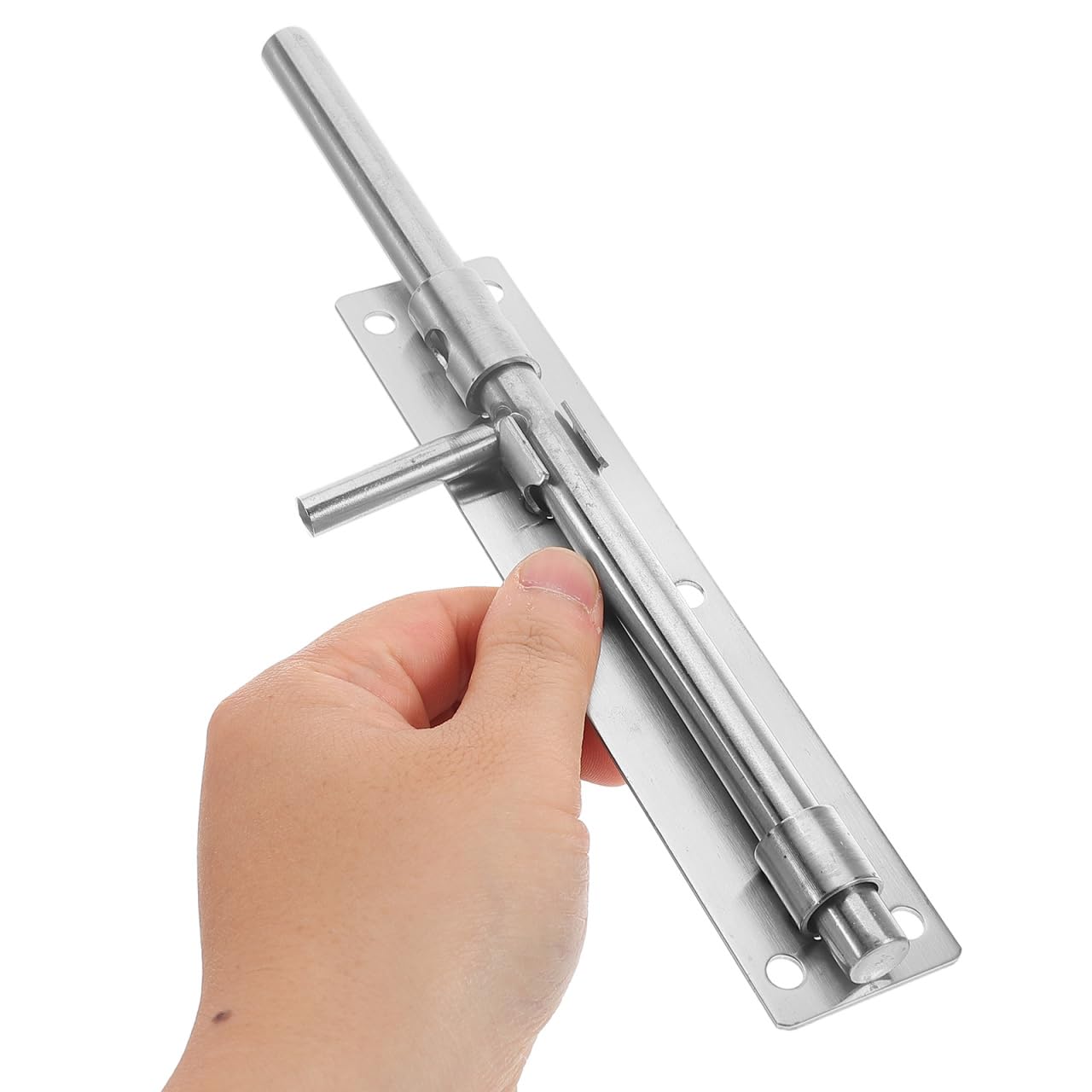DOITOOL Thickened Stainless Steel Slide Bolt Latch Indoor Door Lock Security Bolt for Gates Sheds Barn Doors Fence Floor Mounted 10X1.4X0.6In - Image 4