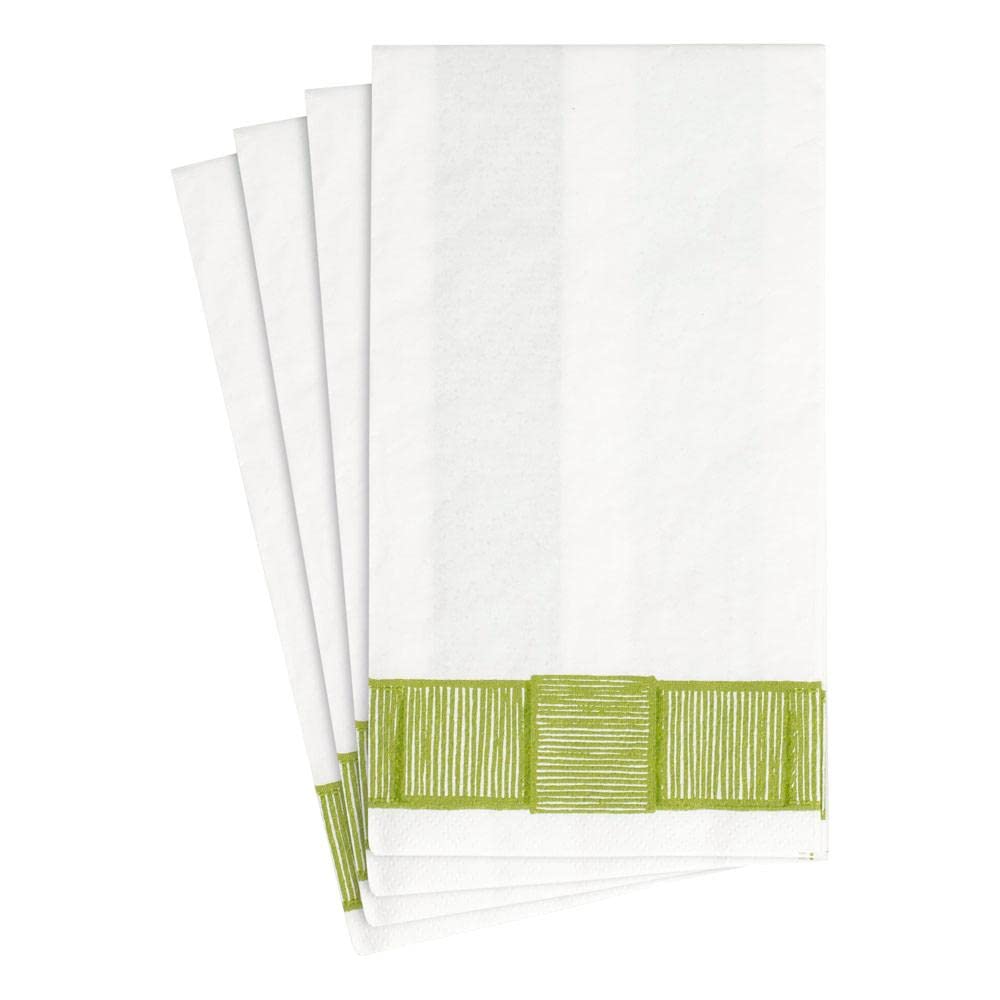Caspari Papierservietten Mit Schleifenbordüre, Schwarz – 20 Stück Pro Packung, Dreilagig, FSC-zertifiziert & Kompostierbar
