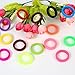 QRTVI 120 Pcs Baby Hair Ties, Cotton Toddler Hair Ties for Girls and Kids, Multicolor Small Seamless Hair Bands Elastic Ponytail Holders(15 Colors)