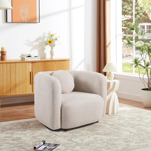 39" Japandi Minimalist Butacas para Sala Couch, Comfy Small Chair