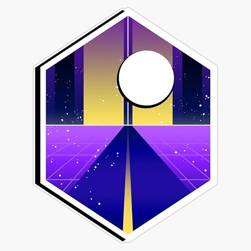 Magnet Synthwave Nonbinary Flag Magnetic Vinyl Sticker Decal 5"