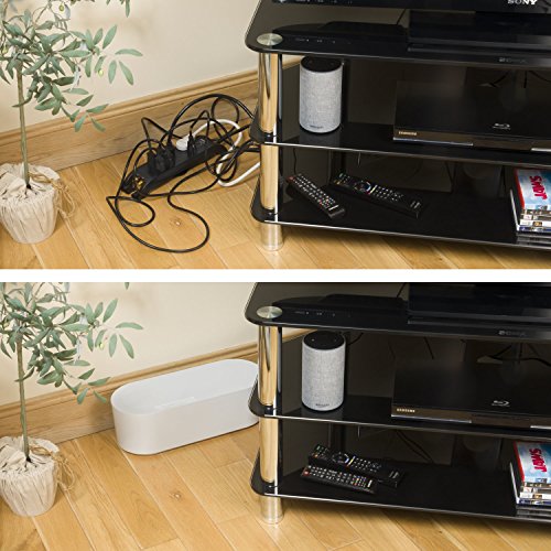 Caja organizadora para cables D-Line (paquete de 4) color blanco grande miniatura 5