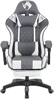 Cadeira Gamer Fox Racer Luna com Apoio de Pés UT-B200 Cinza