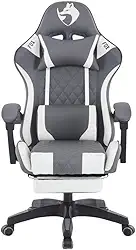 Cadeira Gamer Fox Racer Luna com Apoio de Pés UT-B200 Cinza