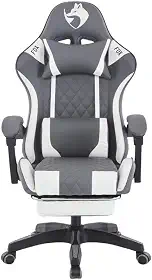 Cadeira Gamer Fox Racer Luna com Apoio de Pés UT-B200 Cinza