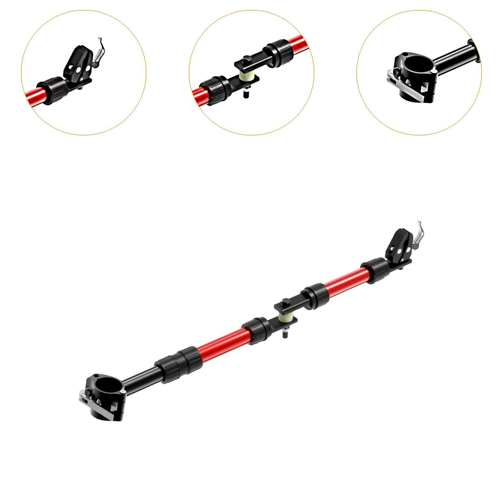 Barra de Remolque para Bicicleta, Gancho de Remolque, Accesorio de Aluminio Y Nailon, Reducción de Vibraciones, Montaje Rápido, Apto para Familias.