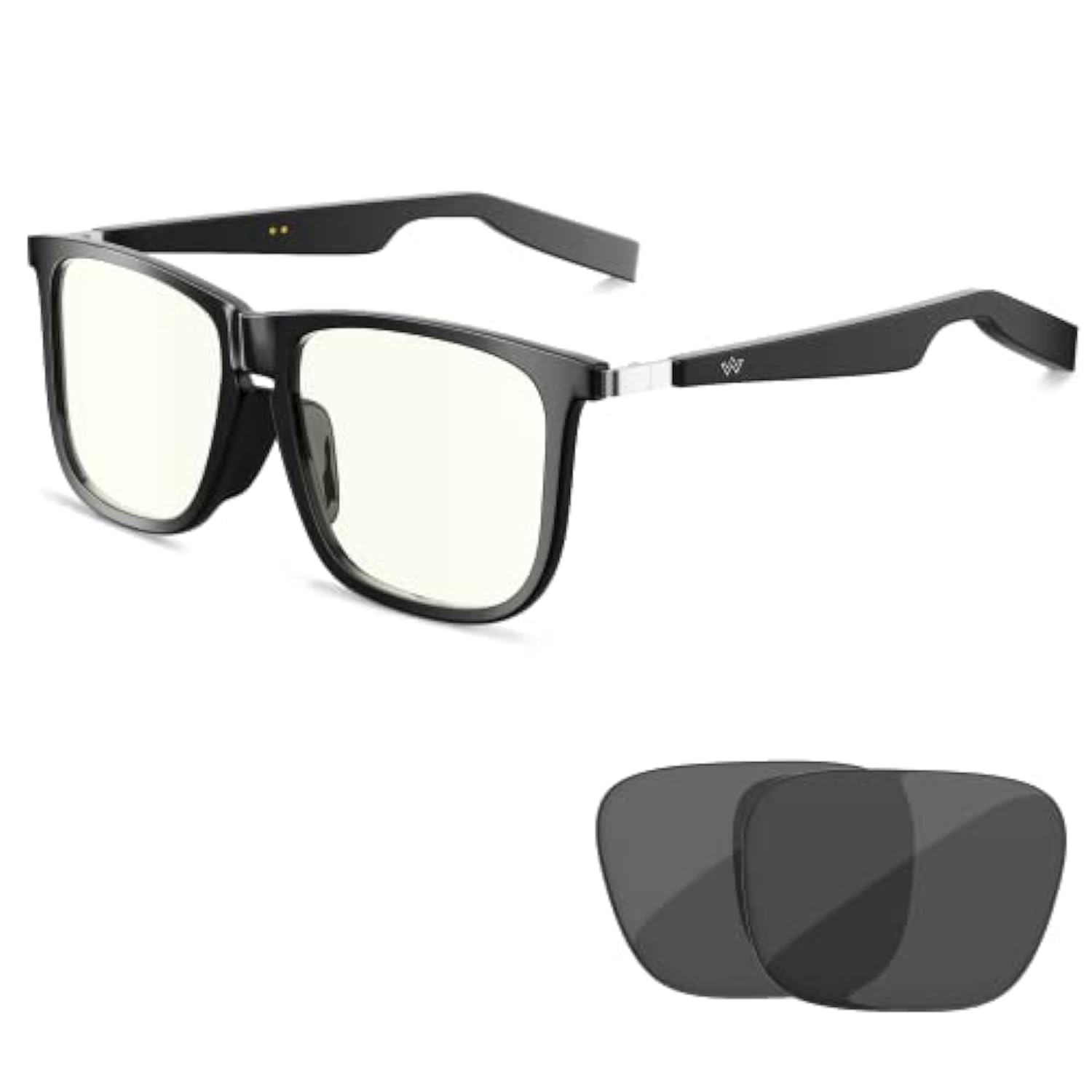 WitWot Smart Audio Glasses (Blue Light & Sun Lenses) for Men and Women, Open Ear Speaker & IP67 Waterproof, Rectangular, Medium-picture-10