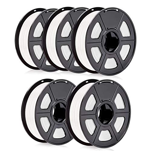 Top Rated PLA 3D Printer Filament 1.75mm, SUNLU PLA Filament, Dimensional Accuracy +/- 0.02 mm, PLA 1.75 White (1KG per Spool, Total 5KGs) Super Cheap 🛒 PLA 3D Printer Filament 1.75mm, SUNLU PLA Filament, Dimensional Accuracy +/- 0.02 mm, PLA 1.75 White (1KG per Spool, Total 5KGs)