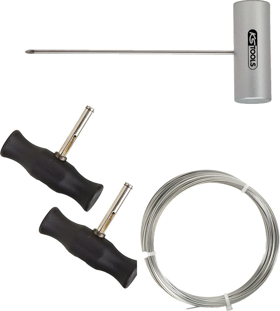 KS Tools 140.2250 Juego de cuchillas de hilo con hilo de corte de 4 cantos, 4 pzs
