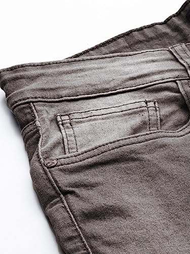 Image of The Indian Garage Co Men Slim Fit Solid Mid-Rise Jeans