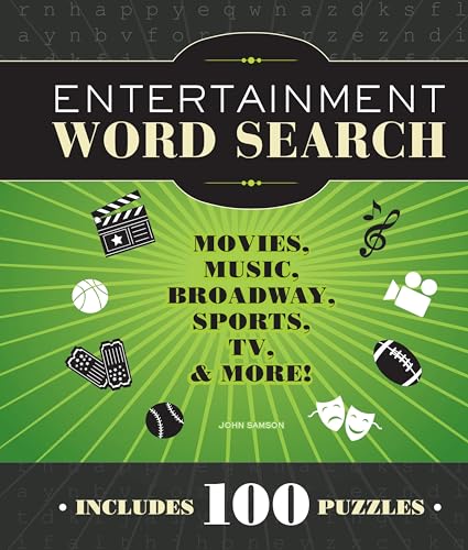 Entertainment Word Search: Movies, Music, Broadway, Sports, TV & More