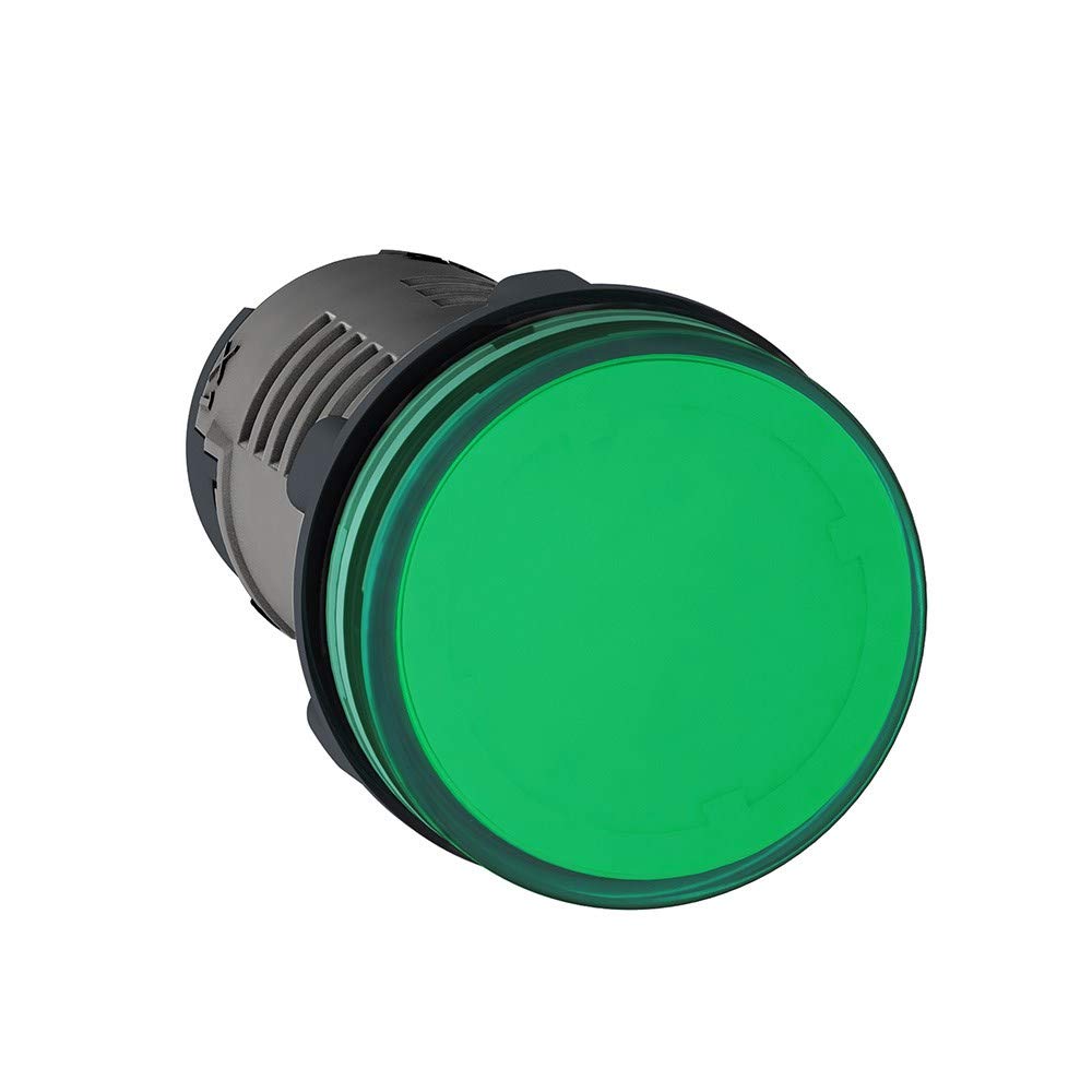 Schneider Signaling Harmony XA2E_ Pilot light, plastic, green, Ø 22 mm, with integral LED, 220…230V AC, Anti-interference_ [XA2EVM3LC]