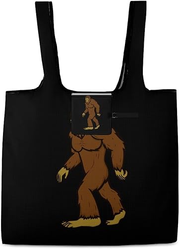 Miniatura 3 de Bigfoot - Bolsa de compras plegable para almacenamiento de comestibles, bolsa reutilizable con asas