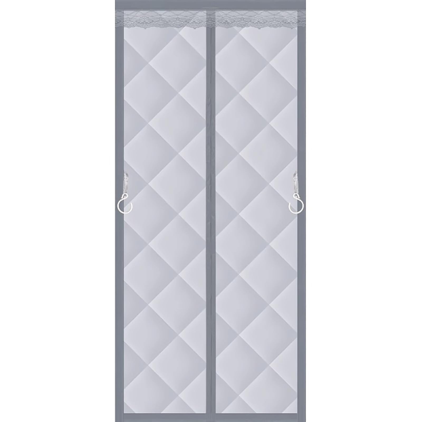 VFDVSWZSA door curtain, Magnetic Oxford Cloth, Thickened Sound Insulation, Wear-resistant and Durable(Gray,140 * 220cm/55.1 * 86.6in)