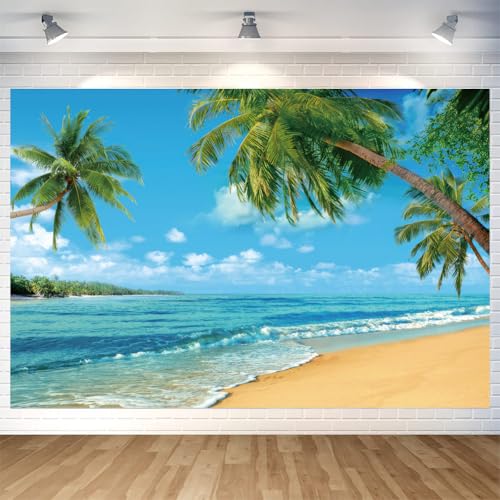 Fondo Fotográfico Playa Hawaii 70.8 x 47.2 Pulg miniatura 1