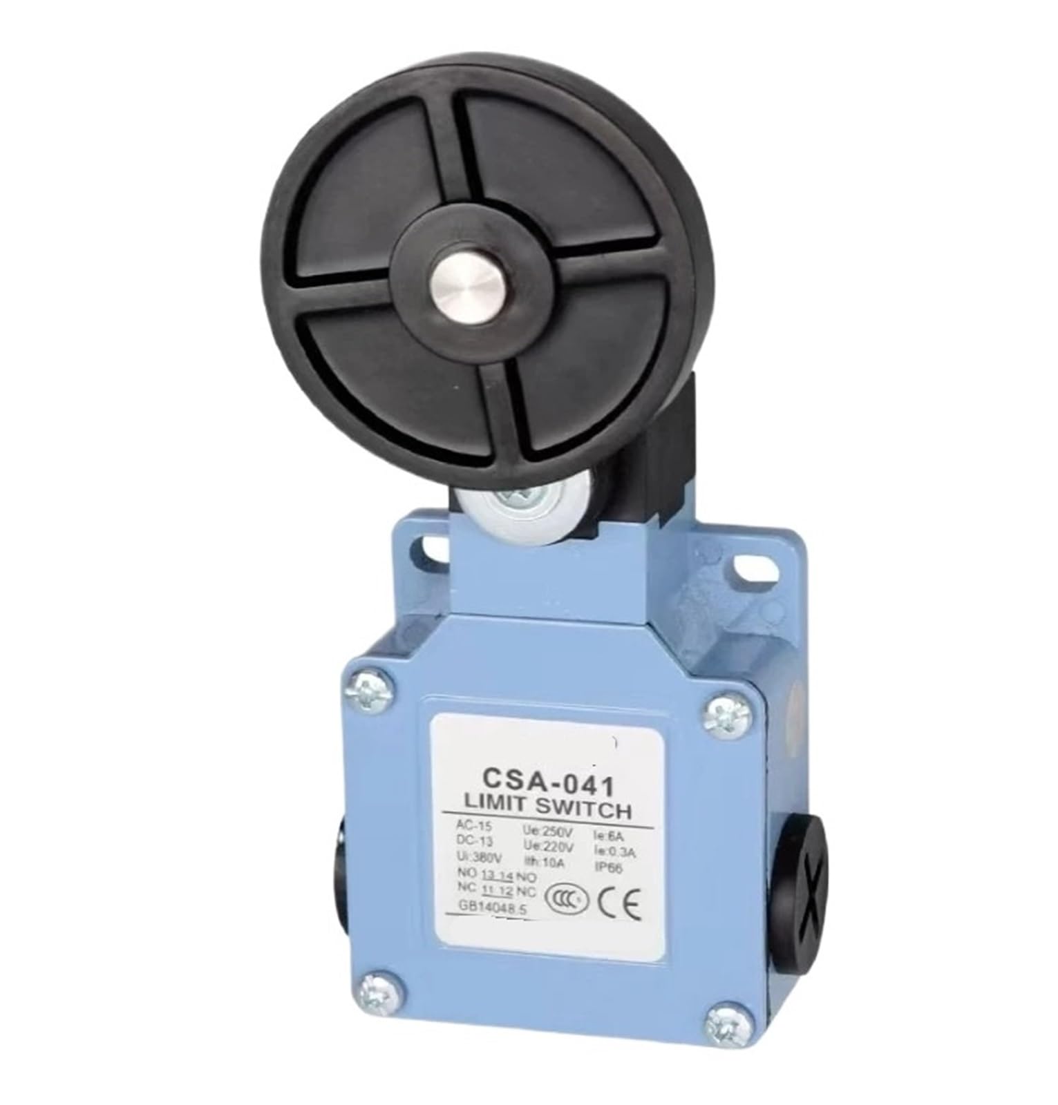 Tscfhgqi One Color Csa-041 Micro Limit Switch Metal Roller Ip66 Waterproof 250V 5A No Nc Industrial Position Control Sensor