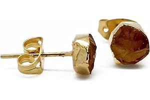 Gempires 5-7mm Citrine Cluster Crystal Studs Earrings