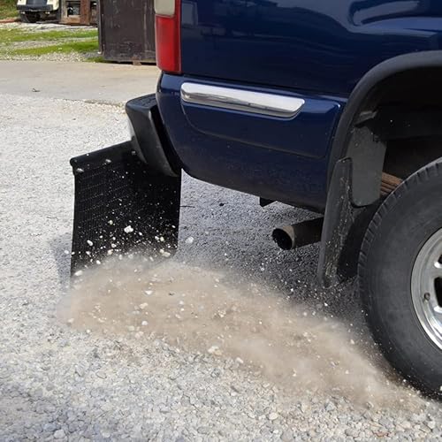 Image of 2 inch Hitch Mounted Mud Flaps, Mud Flaps for Most Pickup Truck, Adjustable Width from 66.75 inch to 97 inch