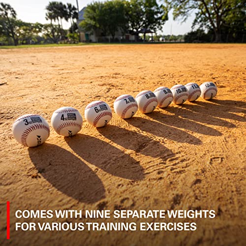 Rukket Weighted Pitching Baseballs, Progression Throwing Balls for