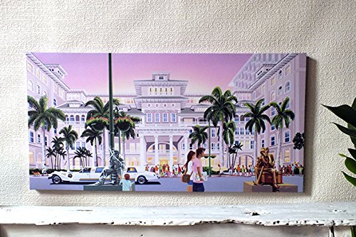 Amazon.co.jp: 栗山義勝 キャンバスピクチャー 「Moana Surf Rider