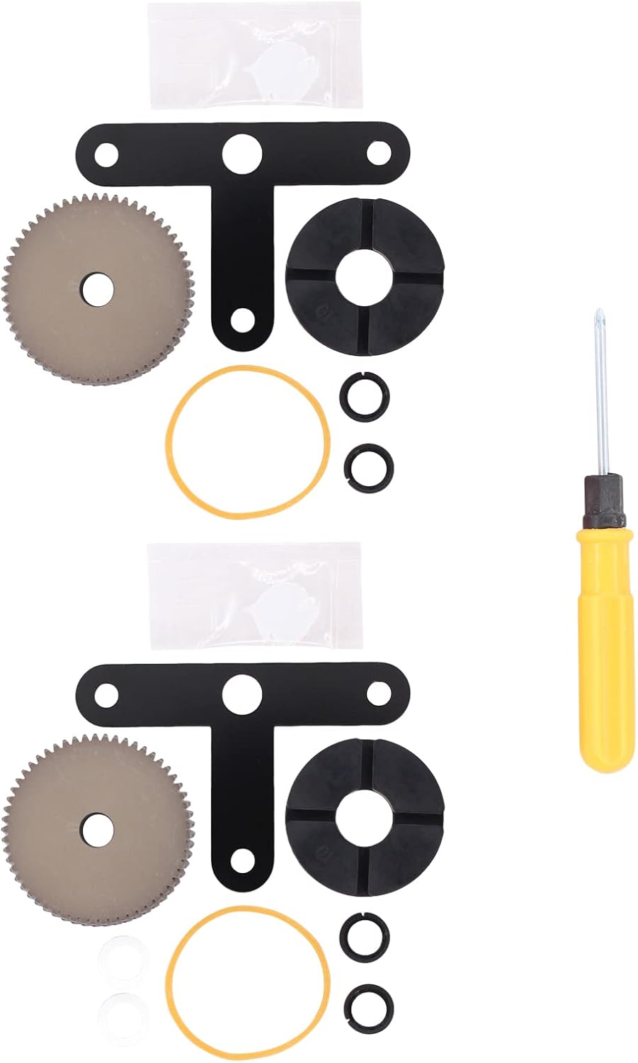 MOTOKU Driver and Passenger Side Upgrade Headlight Motor Gear Repair Kit for Chevy Corvette C5 2000-04, Pontiac Sunbird 1992-94, Firebird 1993-02, Saturn SC SL 1991-96