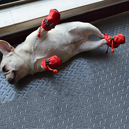 Balacoo 4 peças de sapatos para cães de Natal para animais de estimação, respiráveis, antiderrapante