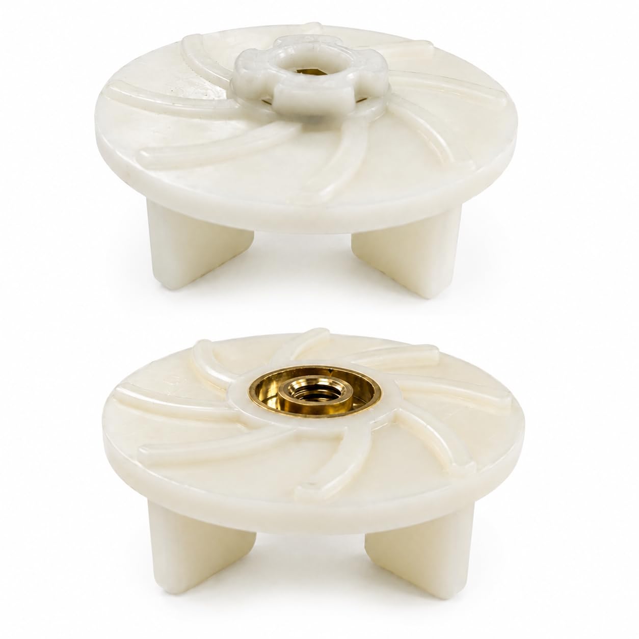 Wonder Star Nylon Coupler Set for Preeti Mixer Grinder, Motor and Jar Coupler with Brass Insert, Compatible with Trio, Eco Plus, Chef Pro, Popular Models, White, Pack of 2 — Amazon image 2