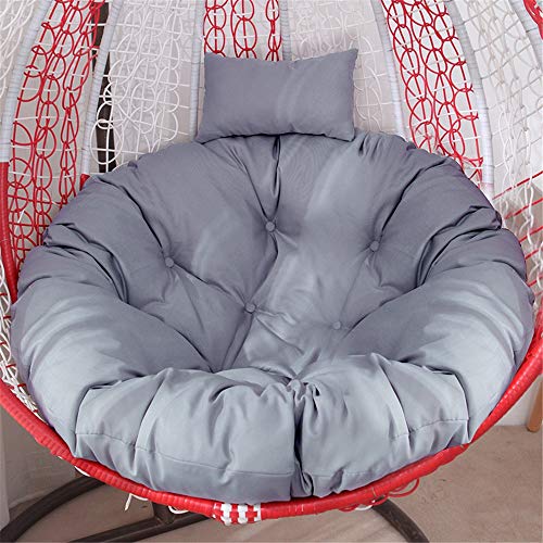 Sun Lounger Cushion Hanging Basket Chair Cushions, Nonslip Chair Seat Pads Cushion Cushion Pillow For Office With Removable Cushion for Home Office Chair Car Seat ( Color : Gray , Size : Free size )