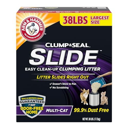 Arm and Hammer Slide cat litter cleanup callout graphic