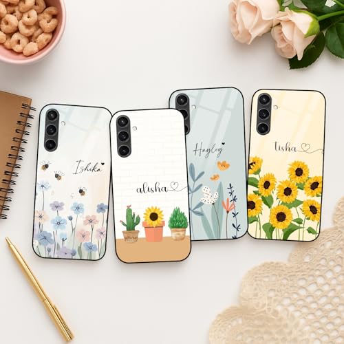 Image of COLORflow Back Cover Compatible with Samsung S23 FE 5G | Floral Family Customized | Shockproof TPU Bumper with Camera Protection Back Cover Compatible with Samsung Galaxy S23 FE 5G