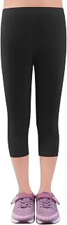 L&K-II Kinder Mädchen Leggings 3/4 Mädchen Hose Capri-Hose aus Baumwolle Schulkleidung Alter 4–18 Jahre 2723