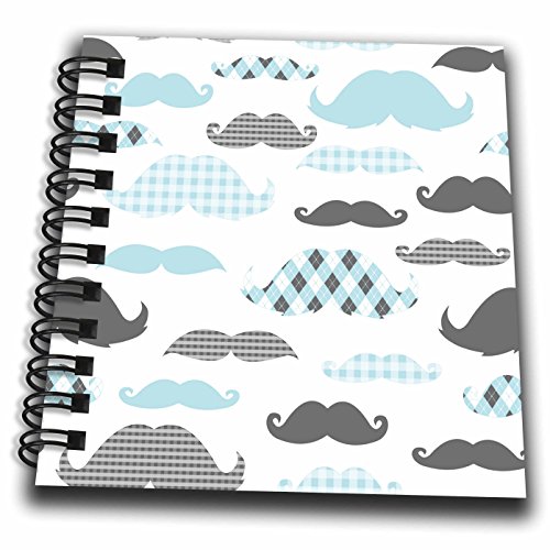 Mini bloc-notes Moustache argyle Vichy fini les oublis de notes